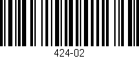 Código de barras (EAN, GTIN, SKU, ISBN): '424-02'