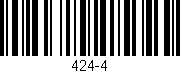 Código de barras (EAN, GTIN, SKU, ISBN): '424-4'