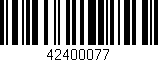 Código de barras (EAN, GTIN, SKU, ISBN): '42400077'