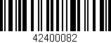 Código de barras (EAN, GTIN, SKU, ISBN): '42400082'