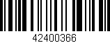Código de barras (EAN, GTIN, SKU, ISBN): '42400366'