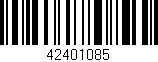 Código de barras (EAN, GTIN, SKU, ISBN): '42401085'