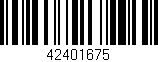 Código de barras (EAN, GTIN, SKU, ISBN): '42401675'