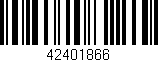 Código de barras (EAN, GTIN, SKU, ISBN): '42401866'
