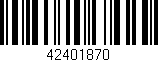 Código de barras (EAN, GTIN, SKU, ISBN): '42401870'