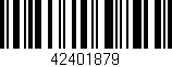 Código de barras (EAN, GTIN, SKU, ISBN): '42401879'