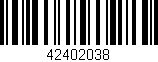 Código de barras (EAN, GTIN, SKU, ISBN): '42402038'