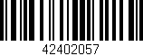 Código de barras (EAN, GTIN, SKU, ISBN): '42402057'