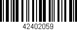 Código de barras (EAN, GTIN, SKU, ISBN): '42402059'