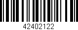 Código de barras (EAN, GTIN, SKU, ISBN): '42402122'