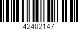 Código de barras (EAN, GTIN, SKU, ISBN): '42402147'