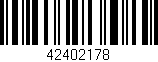 Código de barras (EAN, GTIN, SKU, ISBN): '42402178'