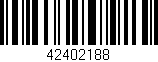 Código de barras (EAN, GTIN, SKU, ISBN): '42402188'