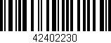 Código de barras (EAN, GTIN, SKU, ISBN): '42402230'