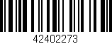 Código de barras (EAN, GTIN, SKU, ISBN): '42402273'