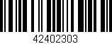 Código de barras (EAN, GTIN, SKU, ISBN): '42402303'