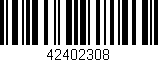 Código de barras (EAN, GTIN, SKU, ISBN): '42402308'