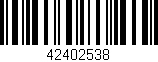 Código de barras (EAN, GTIN, SKU, ISBN): '42402538'