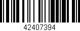Código de barras (EAN, GTIN, SKU, ISBN): '42407394'