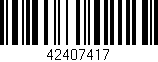 Código de barras (EAN, GTIN, SKU, ISBN): '42407417'