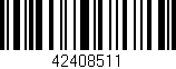 Código de barras (EAN, GTIN, SKU, ISBN): '42408511'