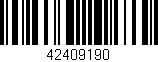 Código de barras (EAN, GTIN, SKU, ISBN): '42409190'