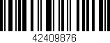 Código de barras (EAN, GTIN, SKU, ISBN): '42409876'