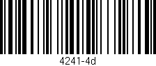 Código de barras (EAN, GTIN, SKU, ISBN): '4241-4d'