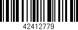 Código de barras (EAN, GTIN, SKU, ISBN): '42412779'