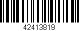 Código de barras (EAN, GTIN, SKU, ISBN): '42413819'