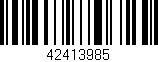 Código de barras (EAN, GTIN, SKU, ISBN): '42413985'
