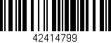 Código de barras (EAN, GTIN, SKU, ISBN): '42414799'