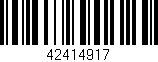 Código de barras (EAN, GTIN, SKU, ISBN): '42414917'