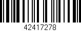 Código de barras (EAN, GTIN, SKU, ISBN): '42417278'