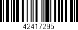 Código de barras (EAN, GTIN, SKU, ISBN): '42417295'