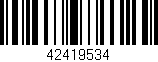 Código de barras (EAN, GTIN, SKU, ISBN): '42419534'