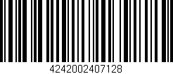 Código de barras (EAN, GTIN, SKU, ISBN): '4242002407128'