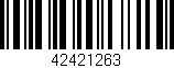 Código de barras (EAN, GTIN, SKU, ISBN): '42421263'