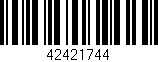 Código de barras (EAN, GTIN, SKU, ISBN): '42421744'