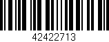 Código de barras (EAN, GTIN, SKU, ISBN): '42422713'