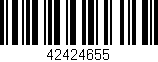Código de barras (EAN, GTIN, SKU, ISBN): '42424655'