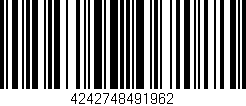 Código de barras (EAN, GTIN, SKU, ISBN): '4242748491962'
