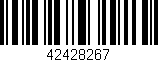 Código de barras (EAN, GTIN, SKU, ISBN): '42428267'
