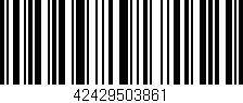 Código de barras (EAN, GTIN, SKU, ISBN): '42429503861'