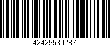 Código de barras (EAN, GTIN, SKU, ISBN): '42429530287'