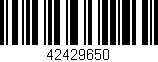Código de barras (EAN, GTIN, SKU, ISBN): '42429650'