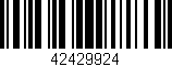 Código de barras (EAN, GTIN, SKU, ISBN): '42429924'