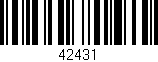 Código de barras (EAN, GTIN, SKU, ISBN): '42431'