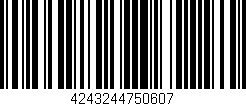 Código de barras (EAN, GTIN, SKU, ISBN): '4243244750607'