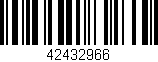 Código de barras (EAN, GTIN, SKU, ISBN): '42432966'